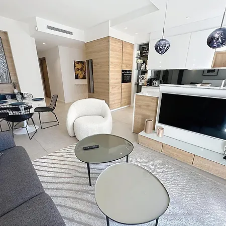 Center La Croisette Splendid 2 Bedroom In Premium Gardens And Balcony By Olam Lägenhet *